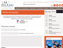Tablet Screenshot of dunntourism.org